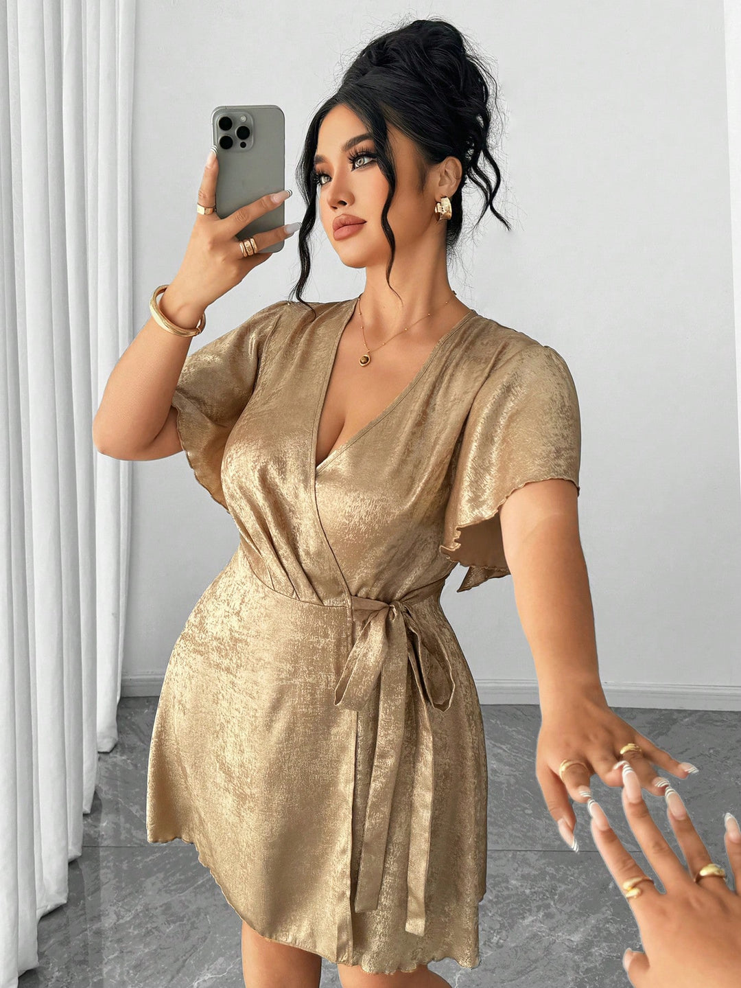 Rochie SHEIN, auriu