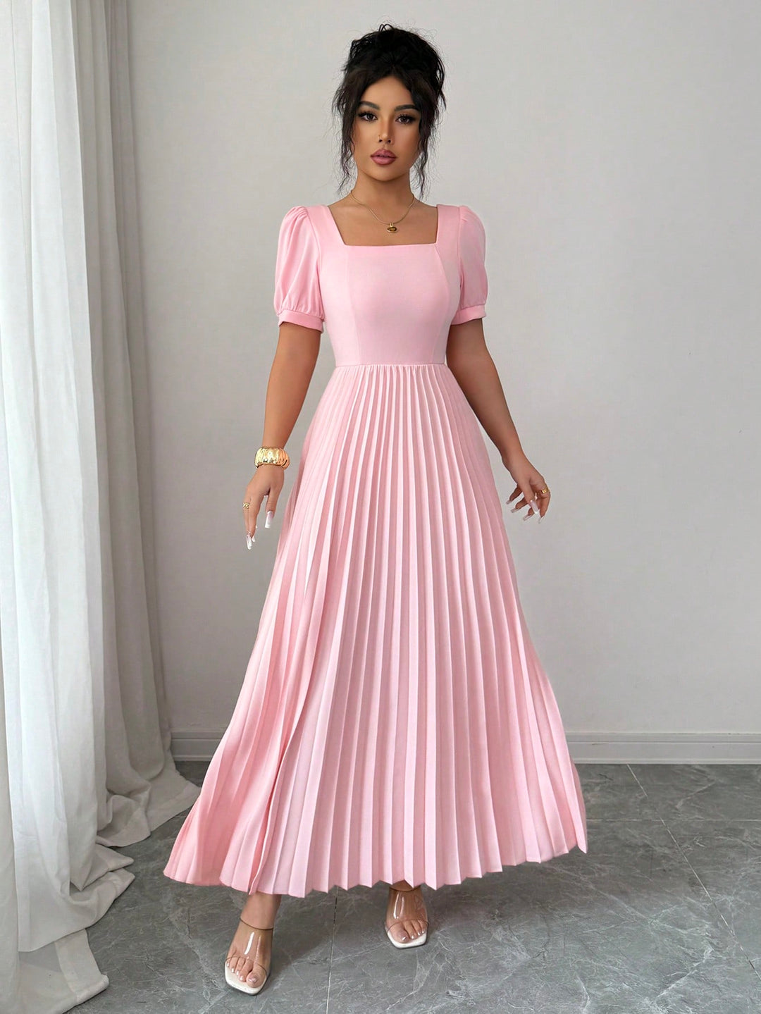 Rochie maxi SHEIN, roz