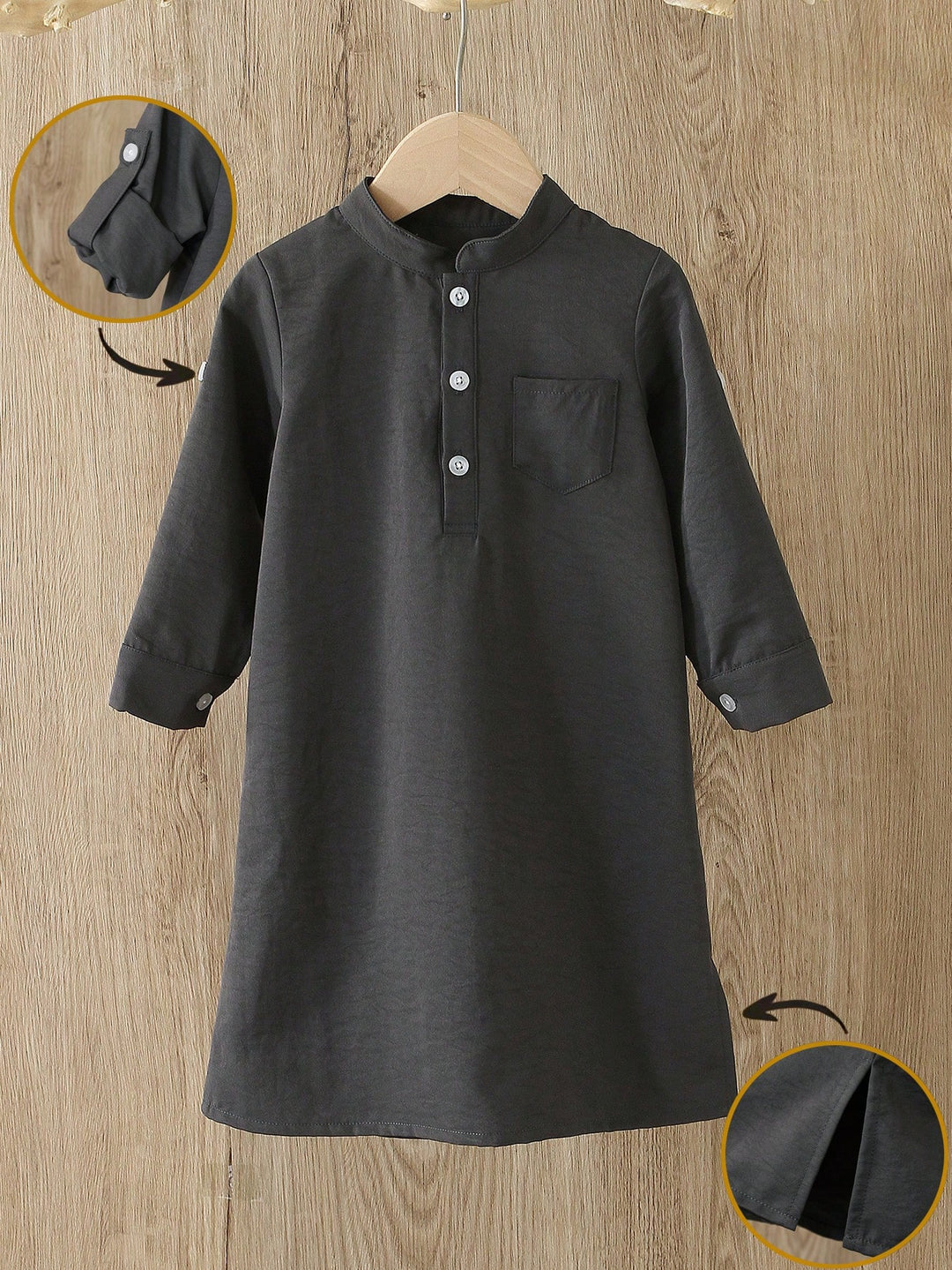 Kaftan SHEIN, gri