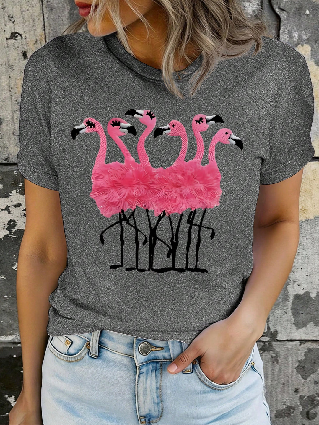 Tricou SHEIN, gri