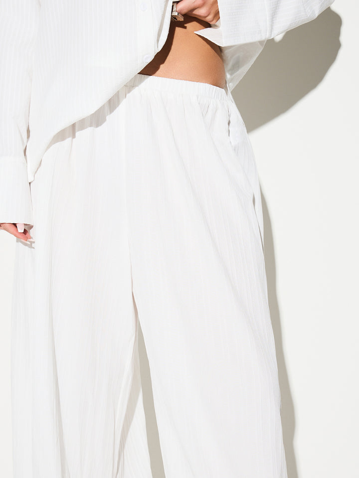 Pantaloni SHEIN, alb