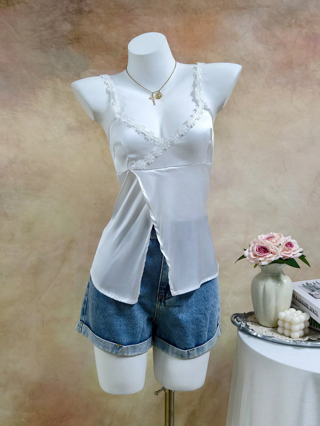 Top SHEIN, alb