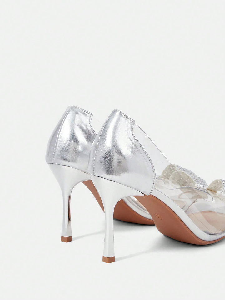 Pantofi cu toc SHEIN, gri