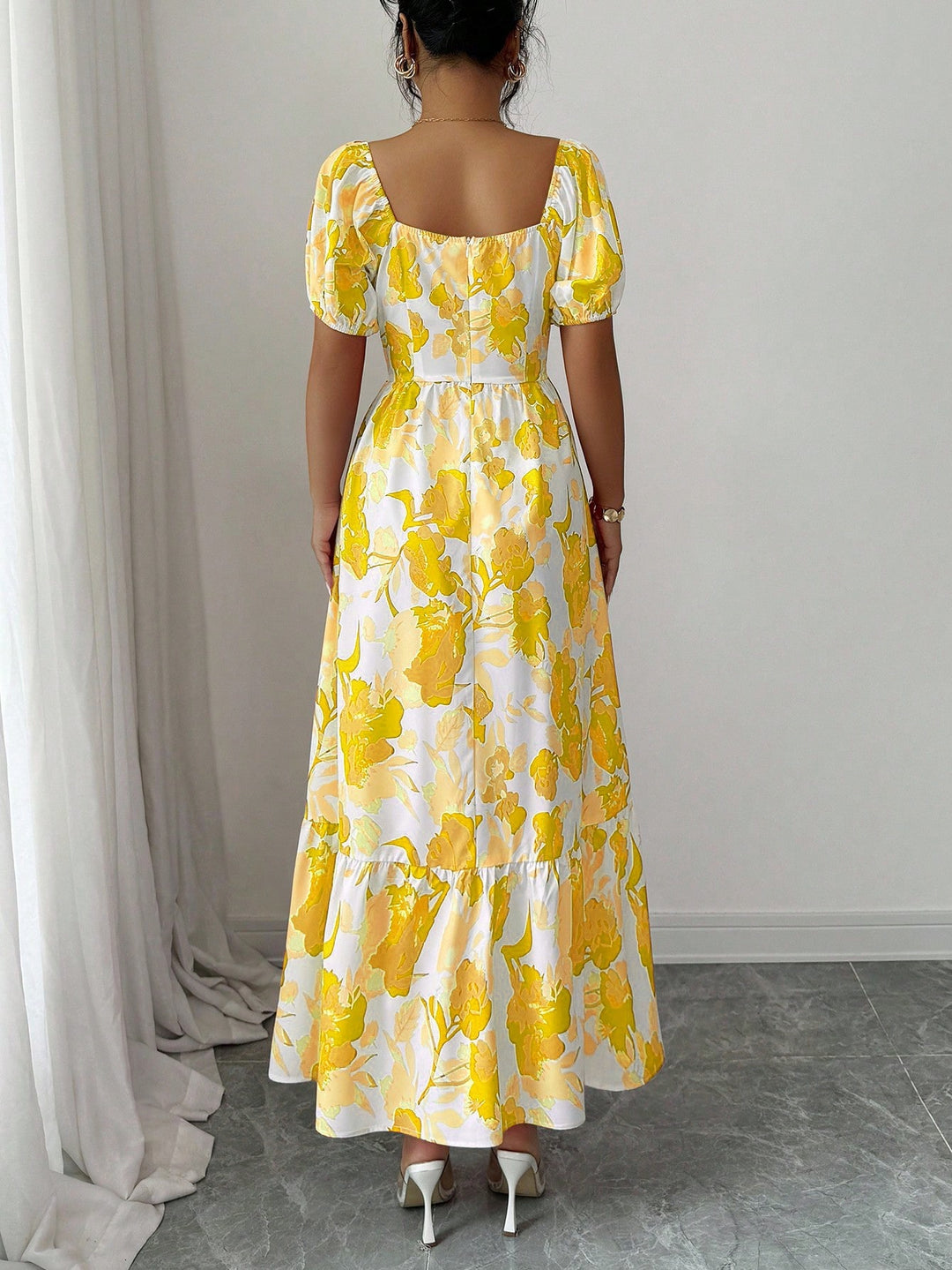 Rochie maxi SHEIN, galben