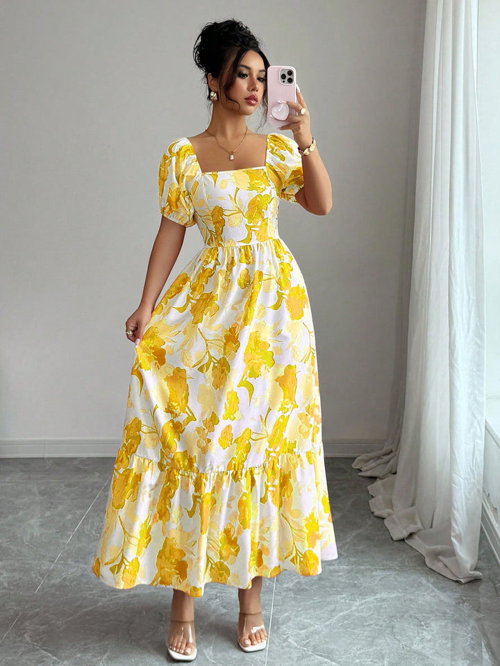 Rochie maxi SHEIN, galben