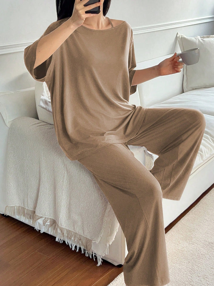 SHEIN pizsama szett, khaki