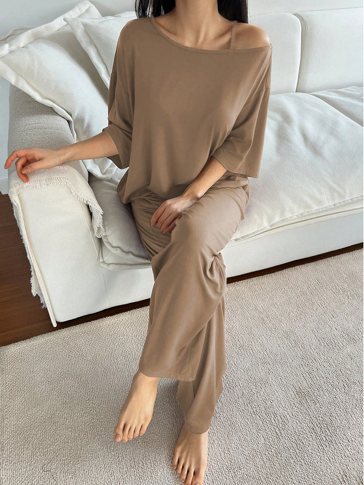 SHEIN pizsama szett, khaki