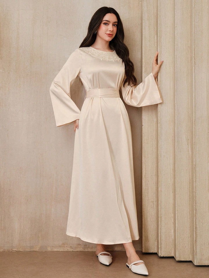 Rochie maxi SHEIN, bej