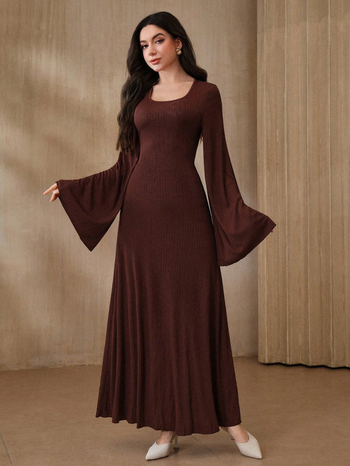 SHEIN maxi ruha, barna