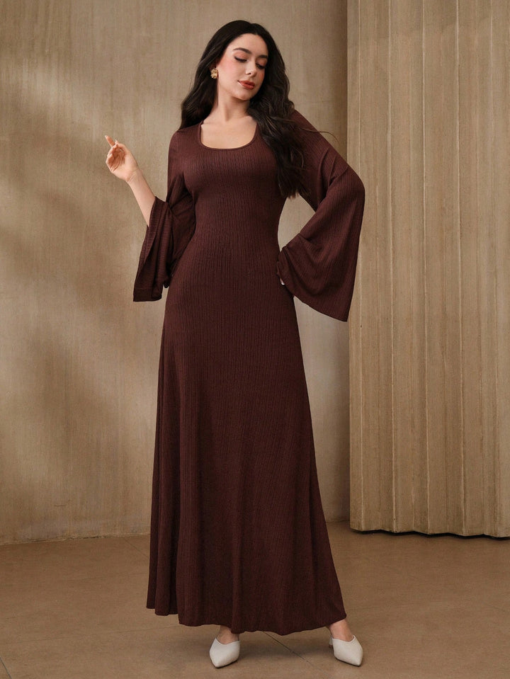 SHEIN maxi ruha, barna