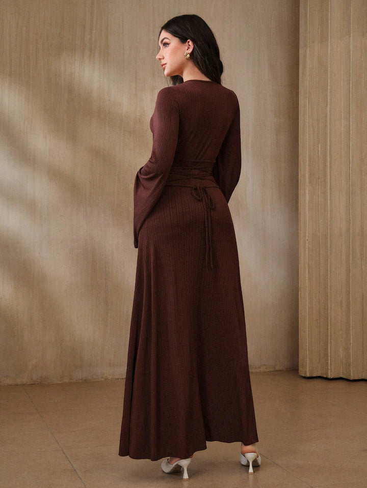 SHEIN maxi ruha, barna