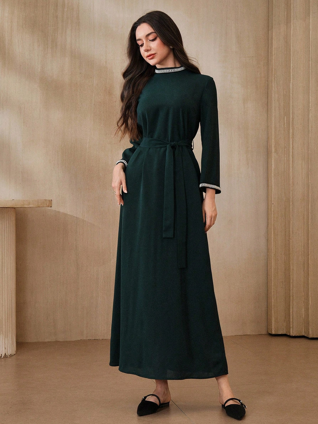 Rochie maxi SHEIN, verde