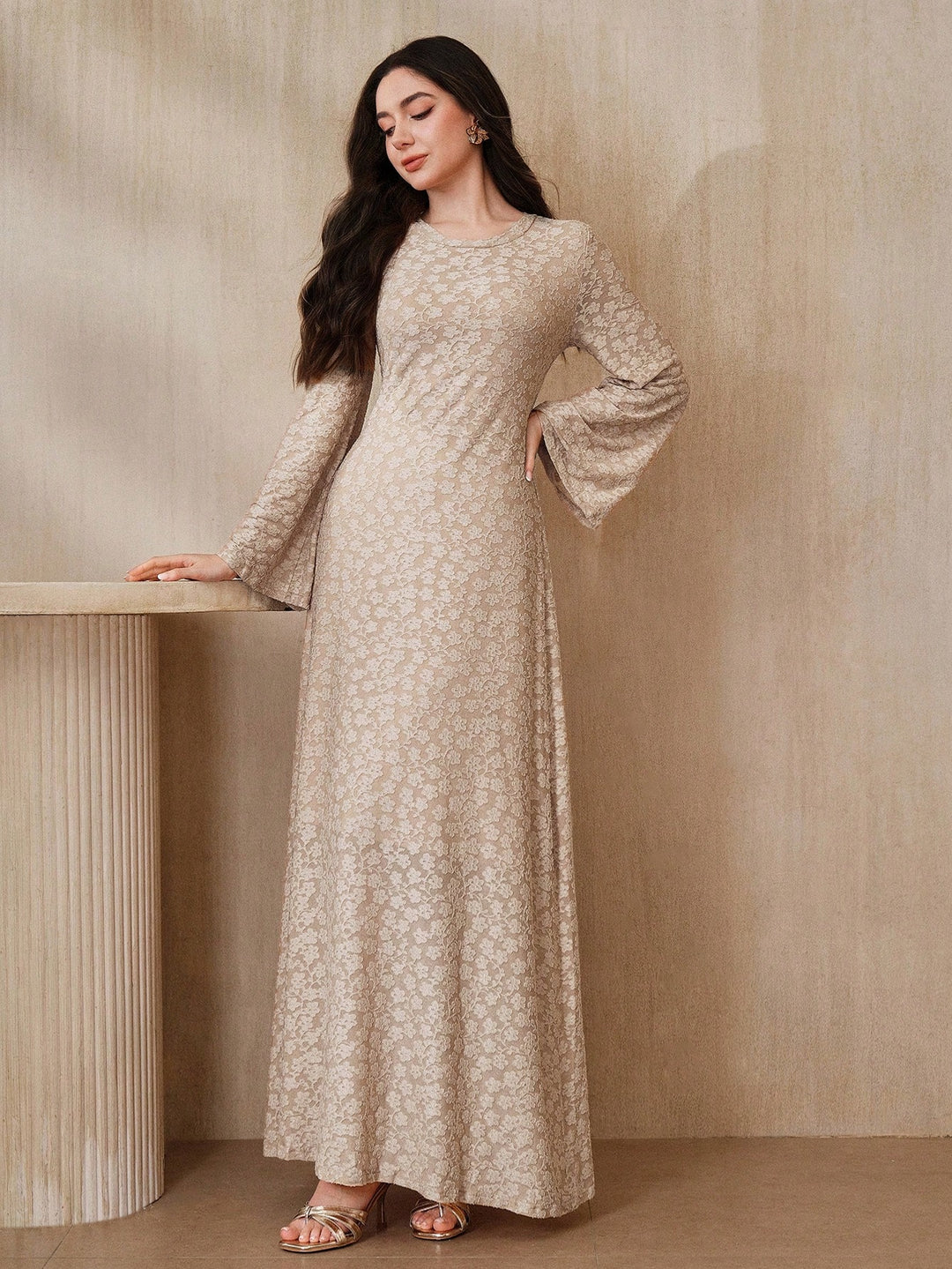 Rochie maxi SHEIN, maro