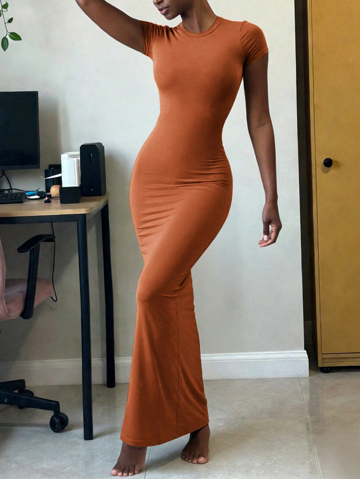 SHEIN maxi ruha, narancssárga