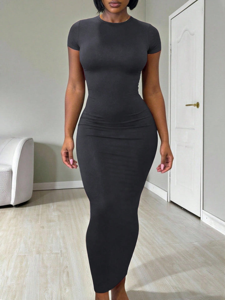 Rochie maxi SHEIN, gri