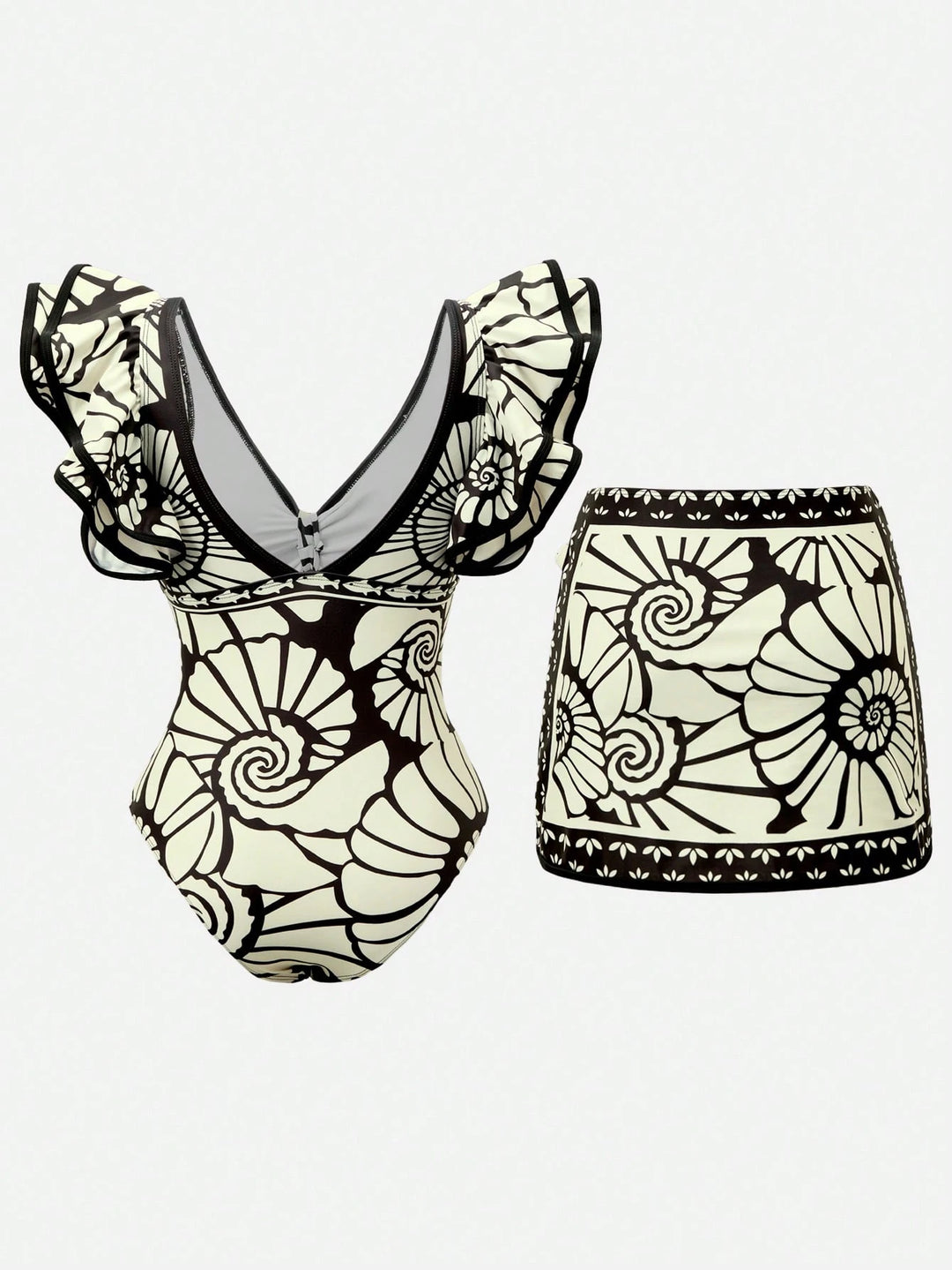 Costum de baie întreg SHEIN, mix culori