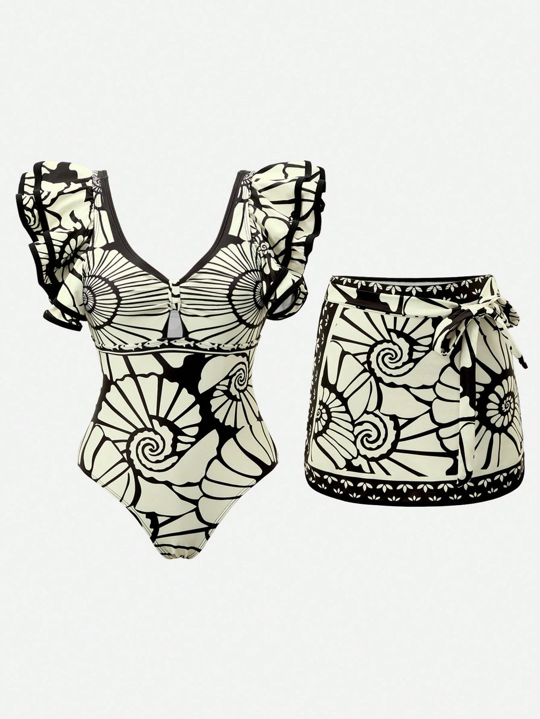 Costum de baie întreg SHEIN, mix culori