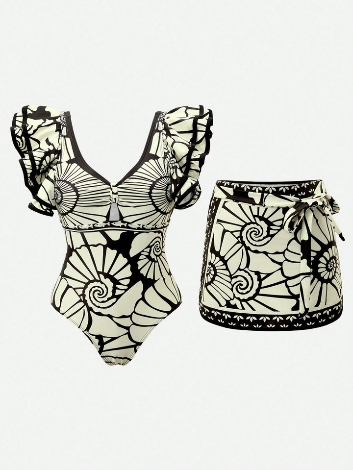 Costum de baie întreg SHEIN, mix culori