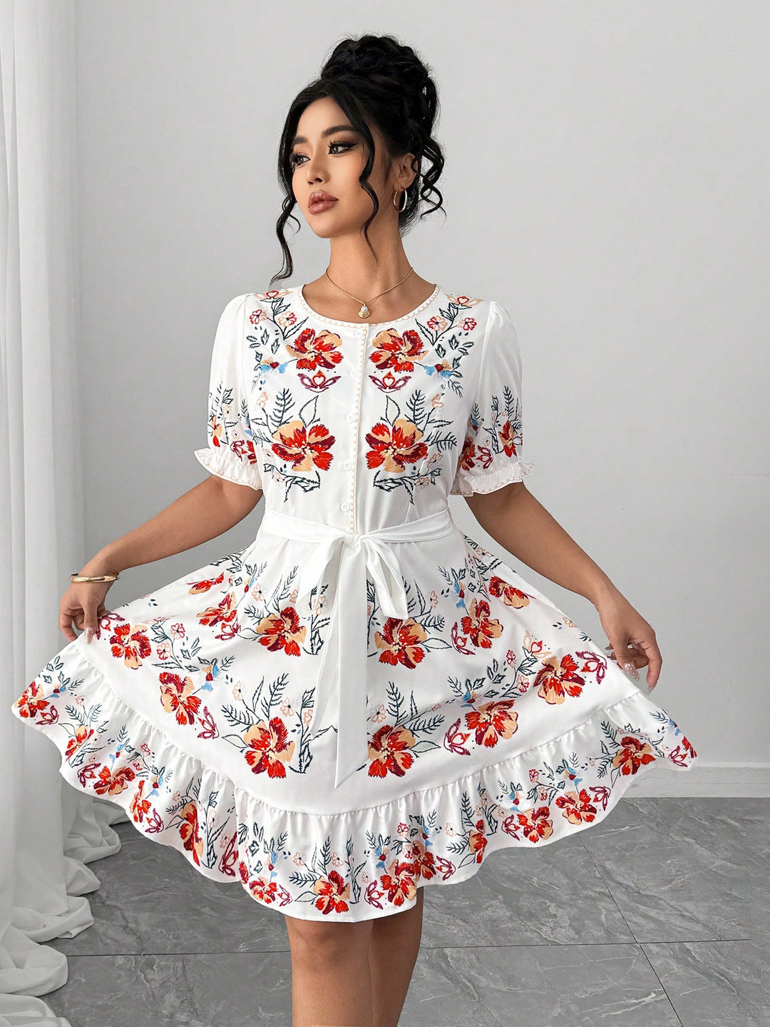 Rochie SHEIN, mix culori