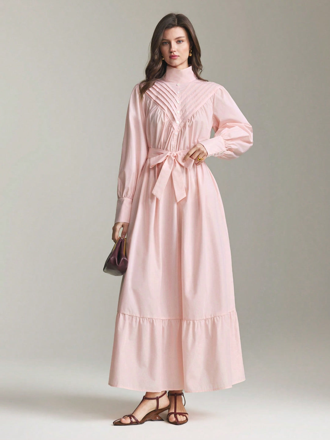 Rochie maxi SHEIN, roz