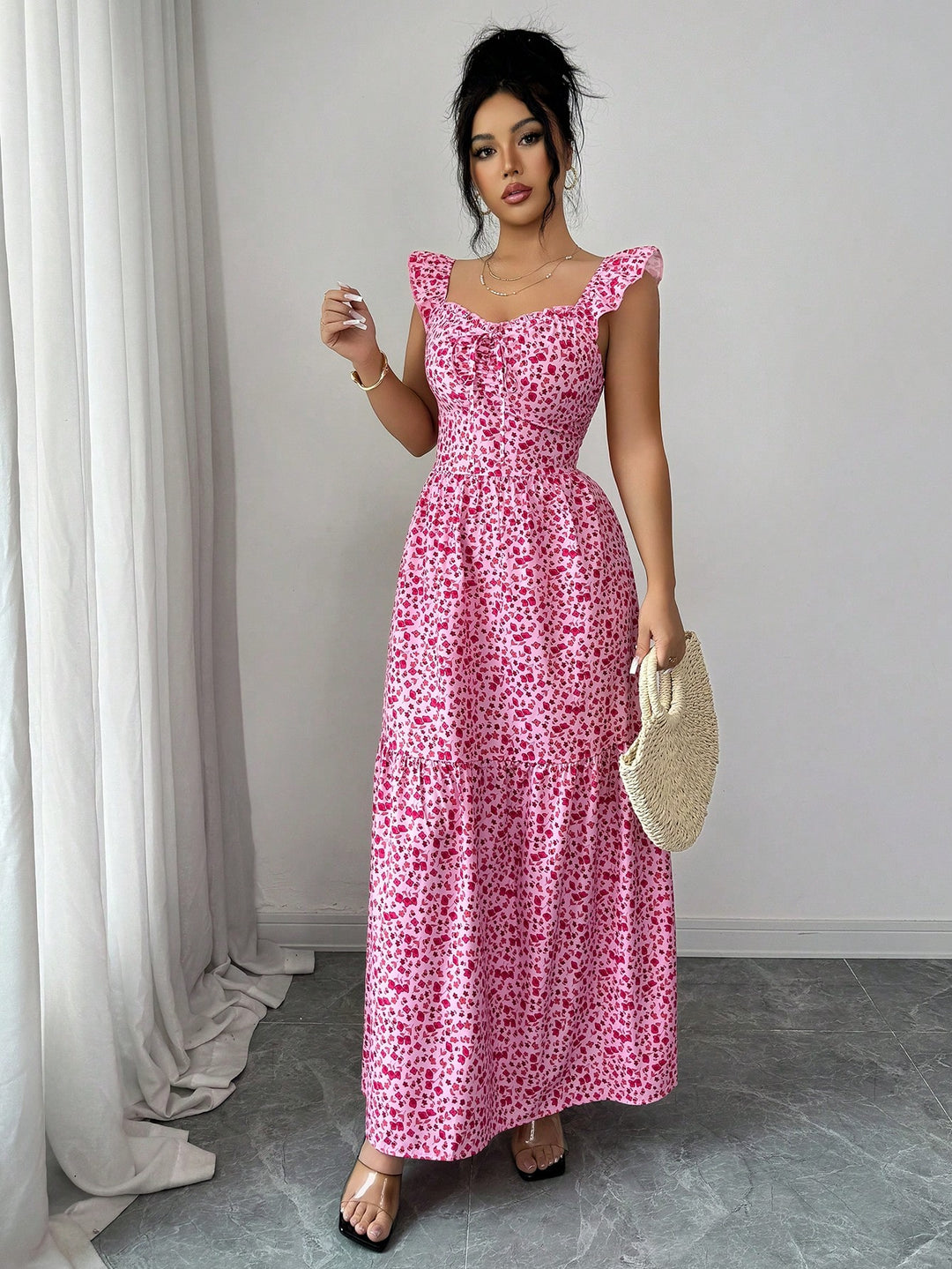 Rochie maxi SHEIN, roz