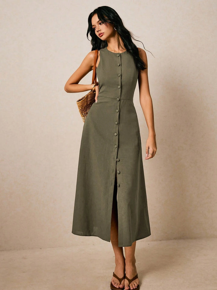 Rochie maxi SHEIN, verde