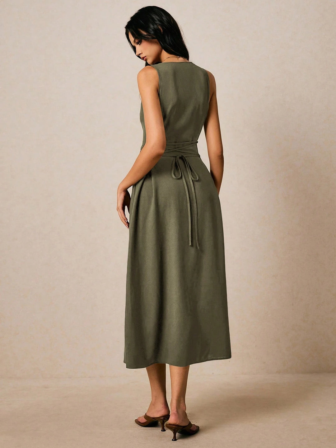 Rochie maxi SHEIN, verde