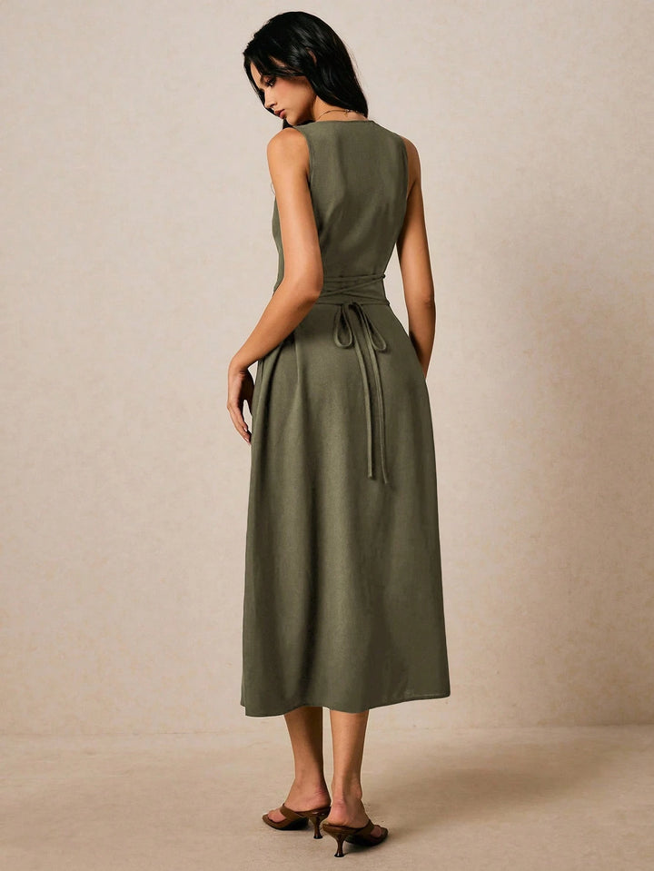 Rochie maxi SHEIN, verde