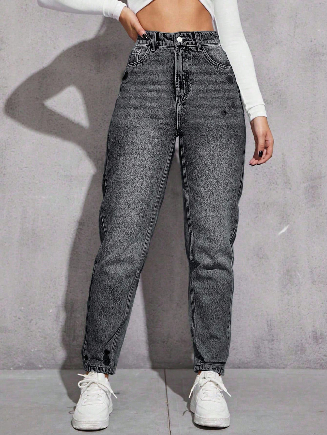 Jeans SHEIN, gri