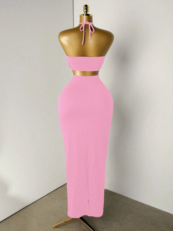 Rochie maxi SHEIN, roz
