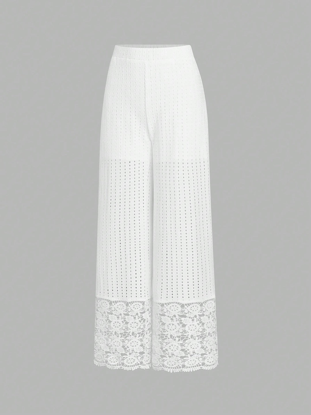 Pantaloni SHEIN, alb