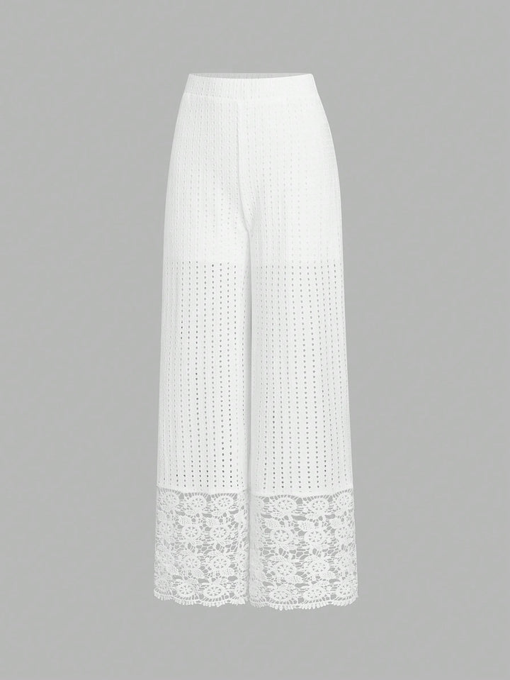 Pantaloni SHEIN, alb