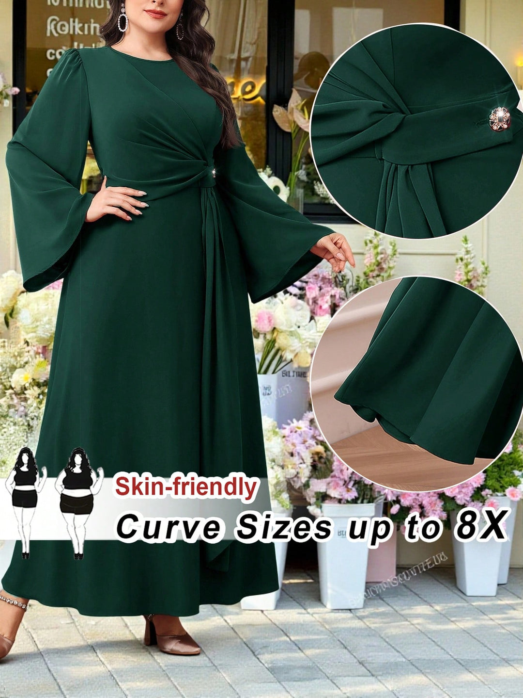 Rochie SHEIN, verde