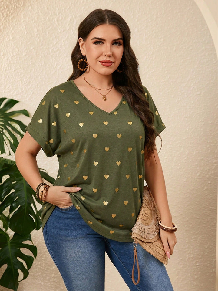 Tricou SHEIN, kaki