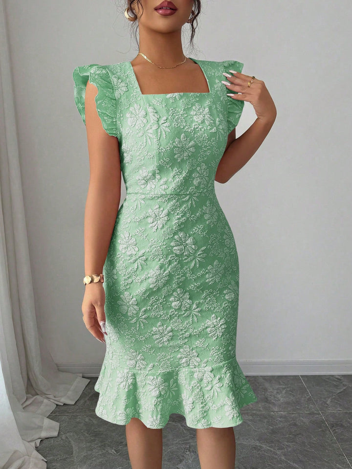 Rochie midi SHEIN, turcoaz