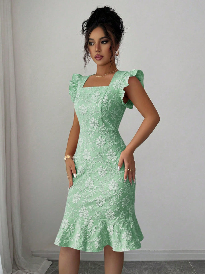 Rochie midi SHEIN, turcoaz