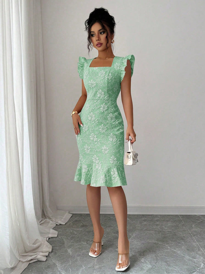Rochie midi SHEIN, turcoaz