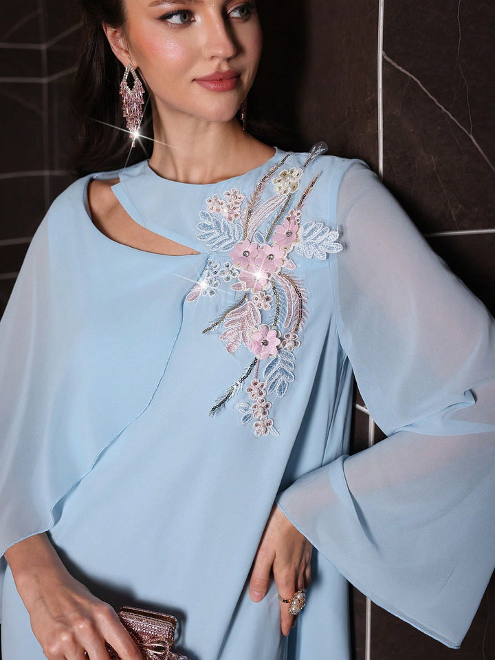 Rochie maxi SHEIN, albastru