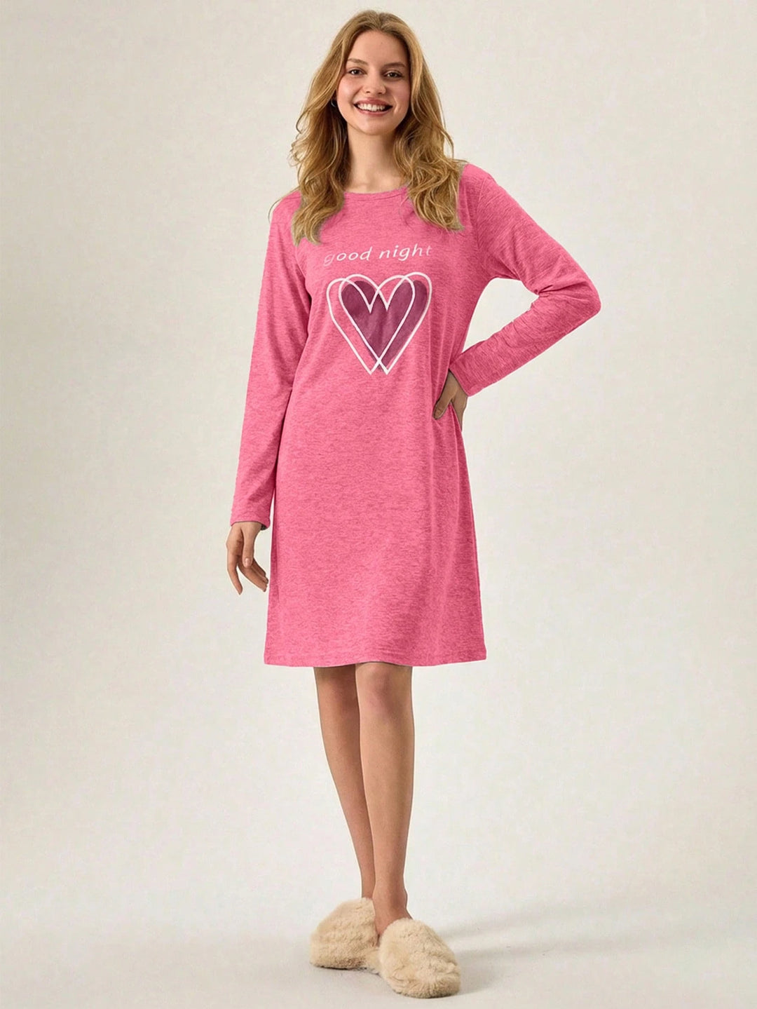 Rochie de noapte SHEIN, roz