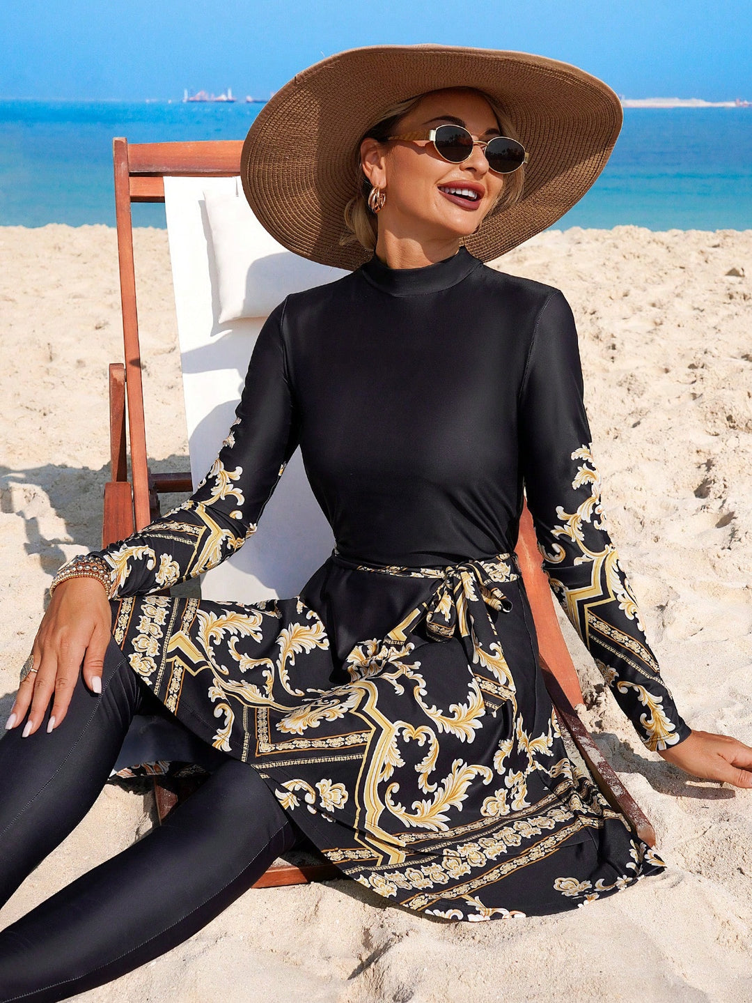 Costum de baie SHEIN, mix culori
