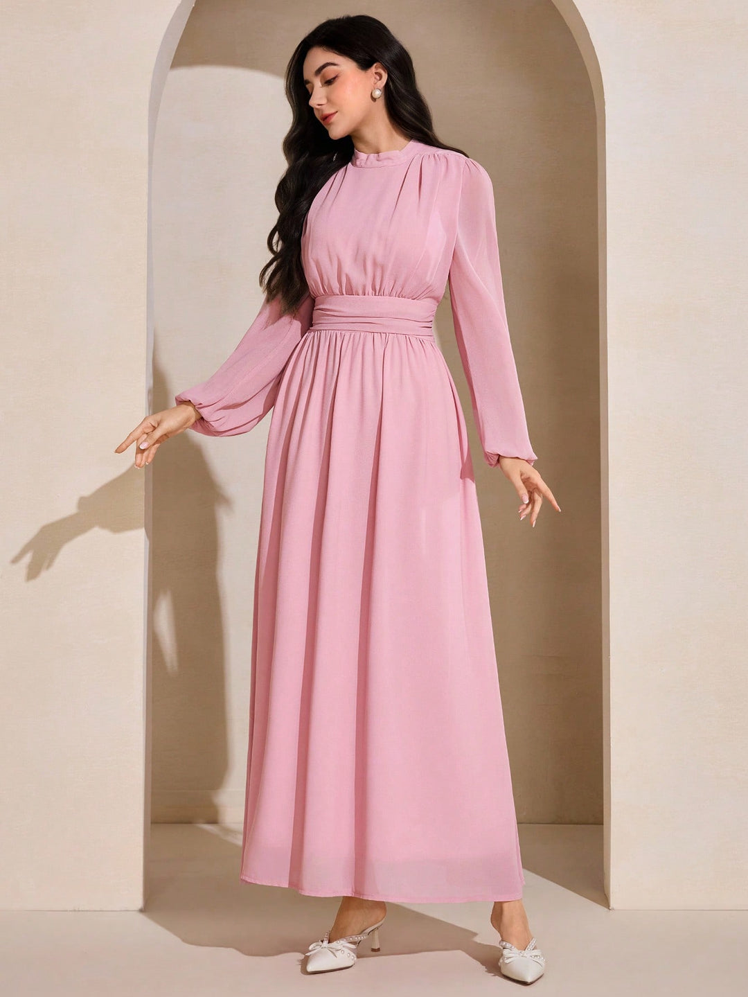 Rochie maxi SHEIN, roz