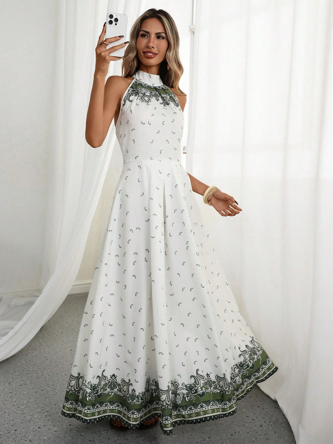 Rochie maxi SHEIN, mix culori