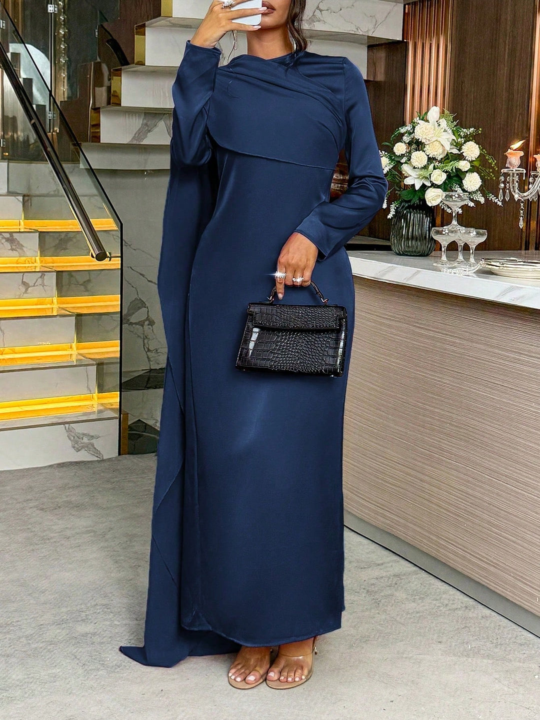 Rochie maxi SHEIN, albastru