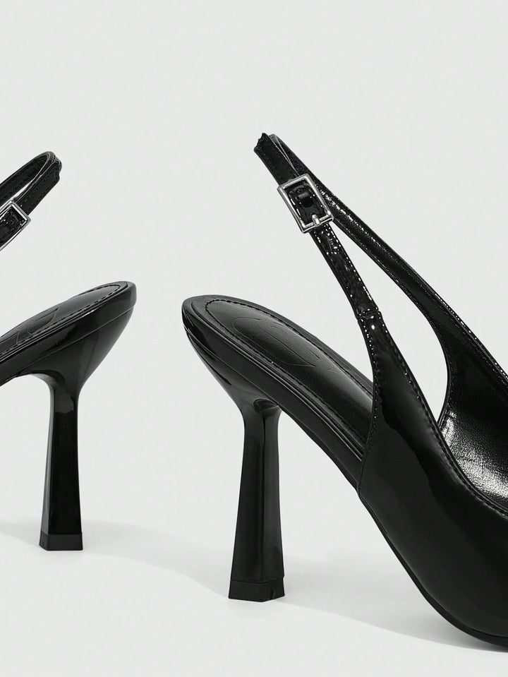 Pantofi cu toc SHEIN, negru