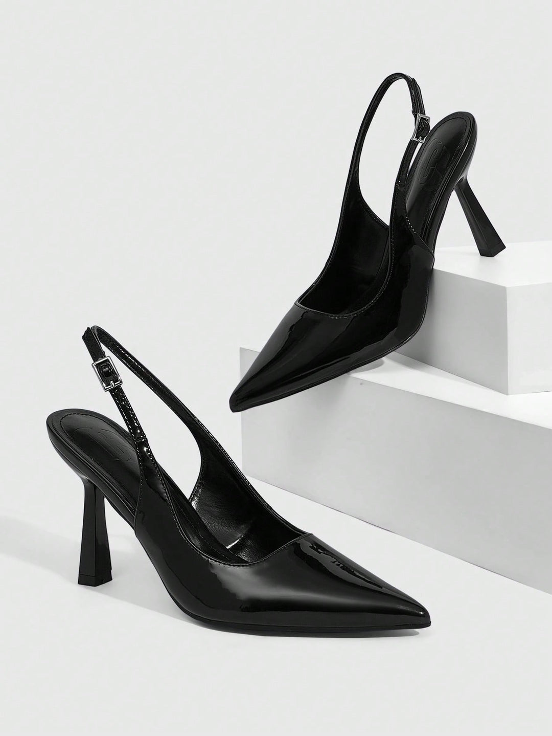Pantofi cu toc SHEIN, negru