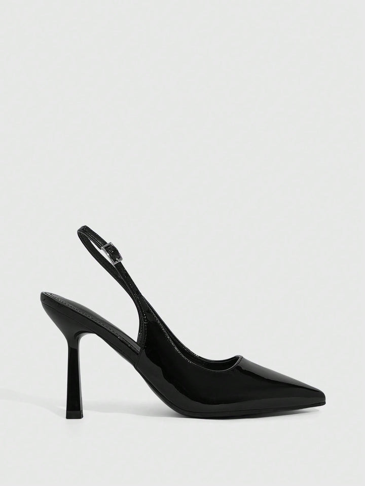 Pantofi cu toc SHEIN, negru