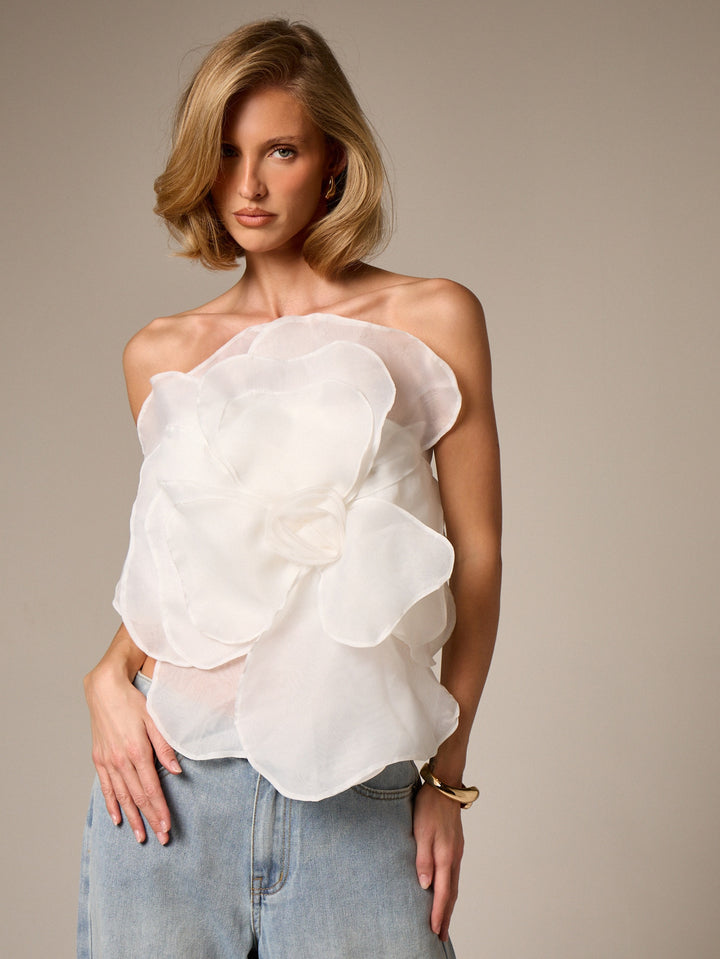 Top SHEIN, alb