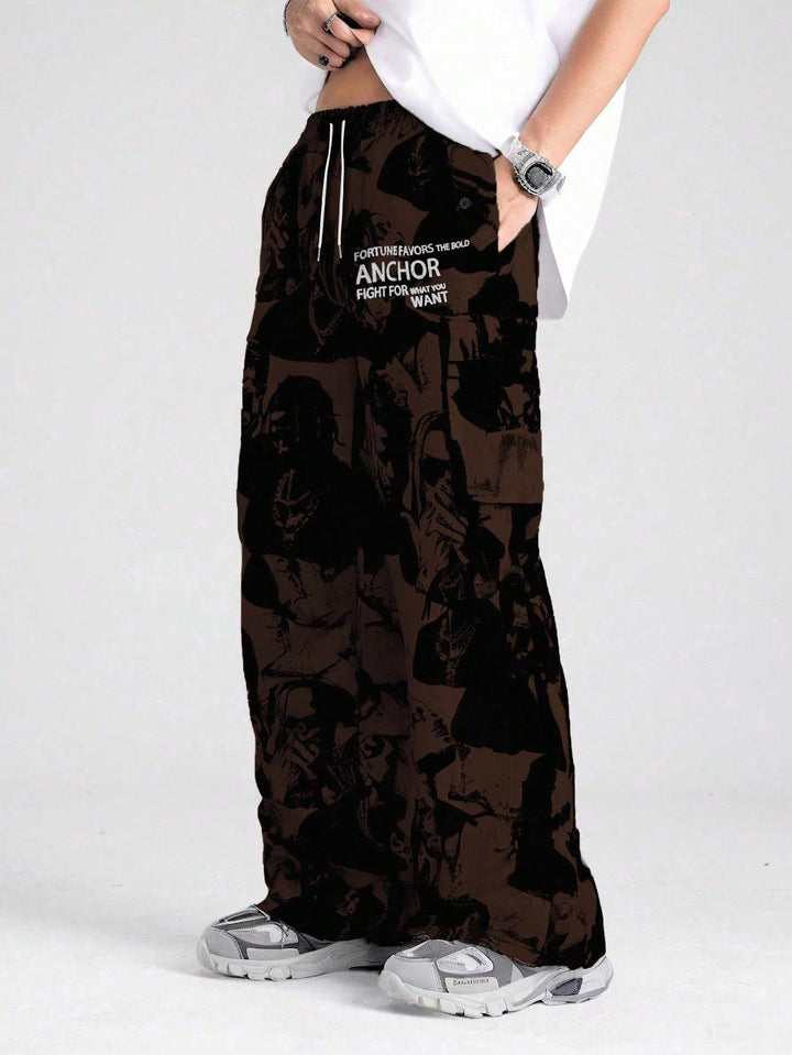 Pantalon SHEIN, maro