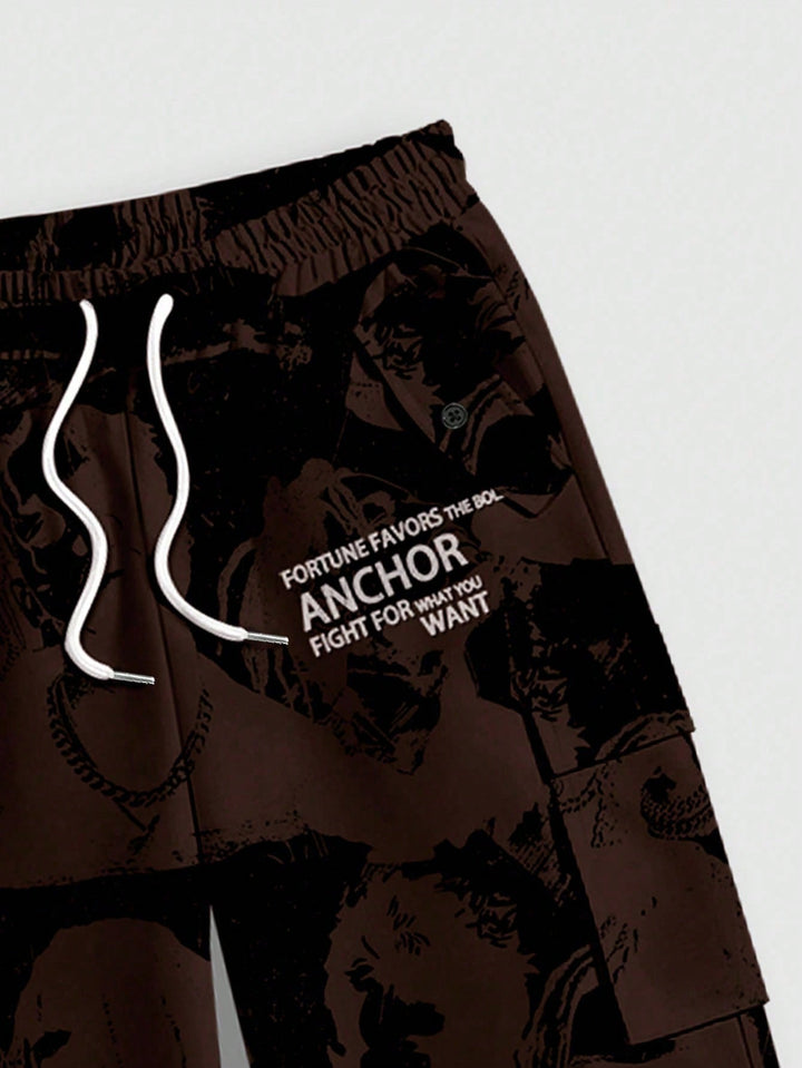 Pantalon SHEIN, maro