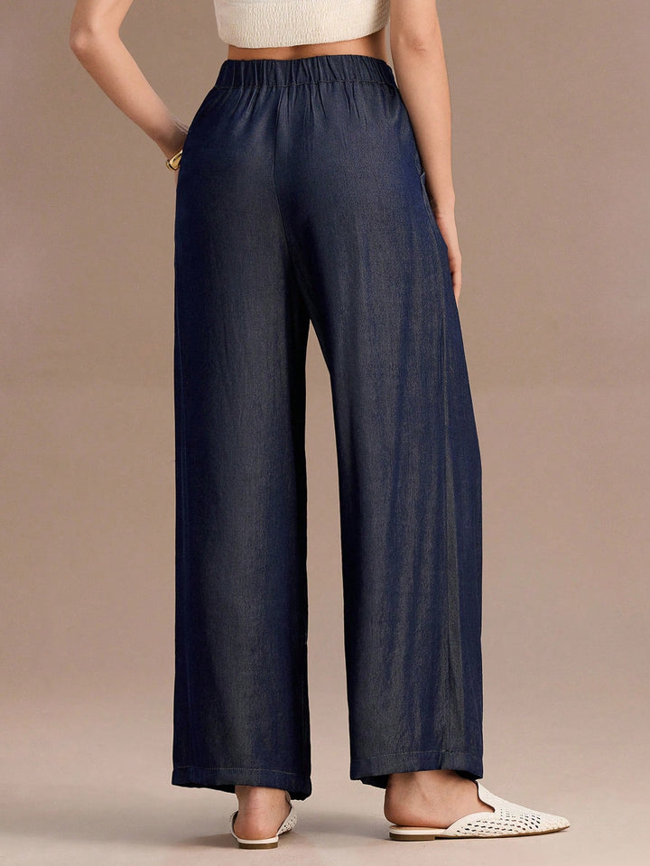 Pantaloni SHEIN, albastru